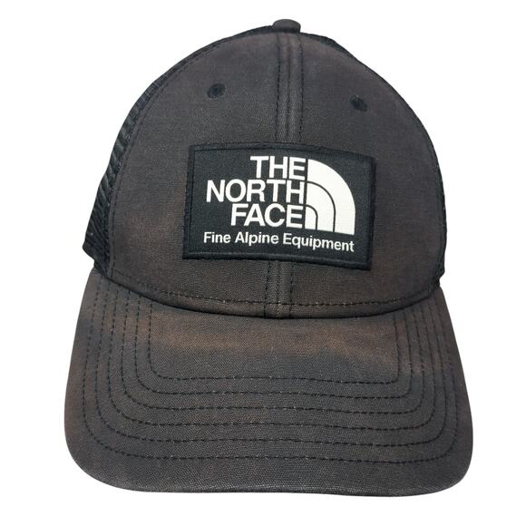 The North Face Fine Alpine Equipment Snapback Trucker Hat Black OS Mesh Back - Picture 1 of 9